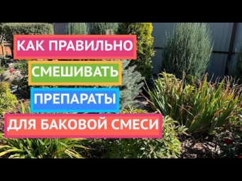 КАК ПРАВИЛЬНО РАЗВОДИТЬ ПРЕПАРАТЫ ДЛЯ БАКОВОЙ СМЕСИ