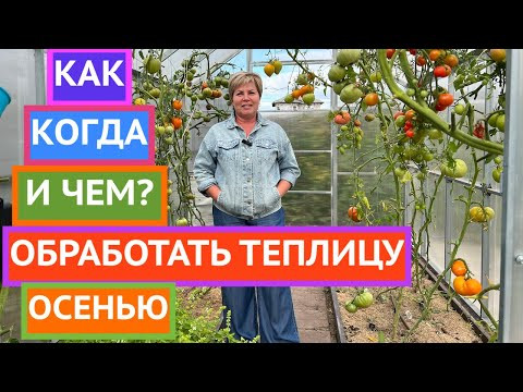 ОБРАБАТЫВАЕМ И ЗАКРЫВАЕМ ТЕПЛИЦУ ПРАВИЛЬНО!